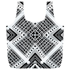 Pattern Tile Repeating Geometric Full Print Recycle Bag (xl) by Pakrebo