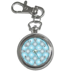 White Light Blue Gray Tile Key Chain Watches by Pakrebo