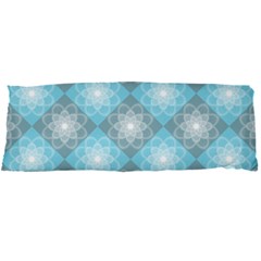 White Light Blue Gray Tile Body Pillow Case Dakimakura (two Sides) by Pakrebo