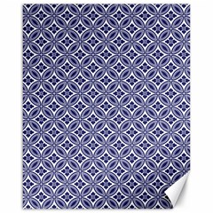 Wreath Differences Indigo Deep Blue Canvas 16  X 20  by Pakrebo