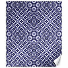 Wreath Differences Indigo Deep Blue Canvas 20  X 24  by Pakrebo