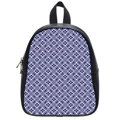 Wreath Differences Indigo Deep Blue School Bag (small) by Pakrebo