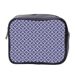 Wreath Differences Indigo Deep Blue Mini Toiletries Bag (two Sides) by Pakrebo