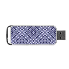 Wreath Differences Indigo Deep Blue Portable Usb Flash (two Sides) by Pakrebo