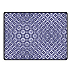 Wreath Differences Indigo Deep Blue Double Sided Fleece Blanket (small)  by Pakrebo