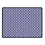 Wreath Differences Indigo Deep Blue Double Sided Fleece Blanket (Small)  45 x34  Blanket Front