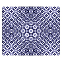 Wreath Differences Indigo Deep Blue Double Sided Flano Blanket (small)  by Pakrebo