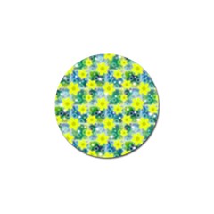 Narcissus Yellow Flowers Winter Golf Ball Marker by Pakrebo