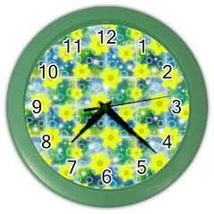 Narcissus Yellow Flowers Winter Color Wall Clock by Pakrebo