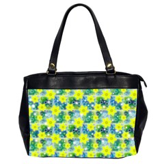 Narcissus Yellow Flowers Winter Oversize Office Handbag (2 Sides) by Pakrebo