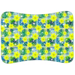 Narcissus Yellow Flowers Winter Velour Seat Head Rest Cushion by Pakrebo