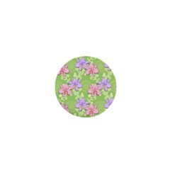 Lily Flowers Green Plant Natural 1  Mini Buttons by Pakrebo