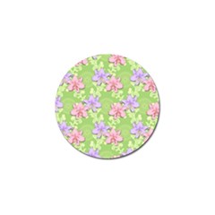 Lily Flowers Green Plant Natural Golf Ball Marker (4 Pack) by Pakrebo