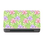 Lily Flowers Green Plant Natural Memory Card Reader with CF Front