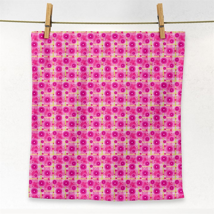 Heart Pink Face Towel