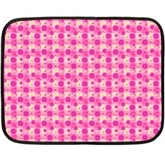 Heart Pink Double Sided Fleece Blanket (mini)  by Pakrebo