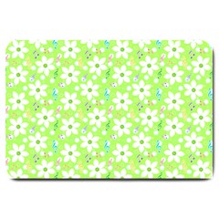 Zephyranthes Candida White Flowers Large Doormat  by Pakrebo