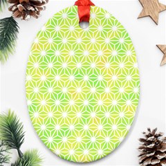 Traditional Patterns Hemp Pattern Oval Ornament (two Sides) by Pakrebo