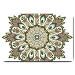 Mandala Pattern Round Floral Large Doormat  30 x20  Door Mat