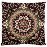 Seamless Pattern Floral Flower Large Flano Cushion Case (Two Sides) Front