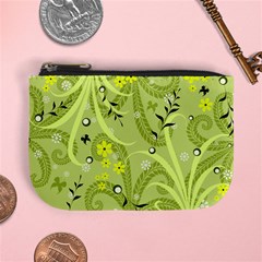 Seamless Pattern Green Garden Mini Coin Purse by Pakrebo