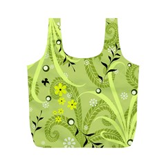 Seamless Pattern Green Garden Full Print Recycle Bag (m) by Pakrebo