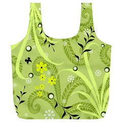 Seamless Pattern Green Garden Full Print Recycle Bag (xl) by Pakrebo