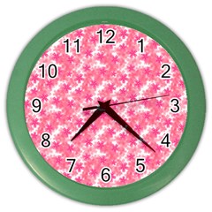 Phlox Spring April May Pink Color Wall Clock by Pakrebo