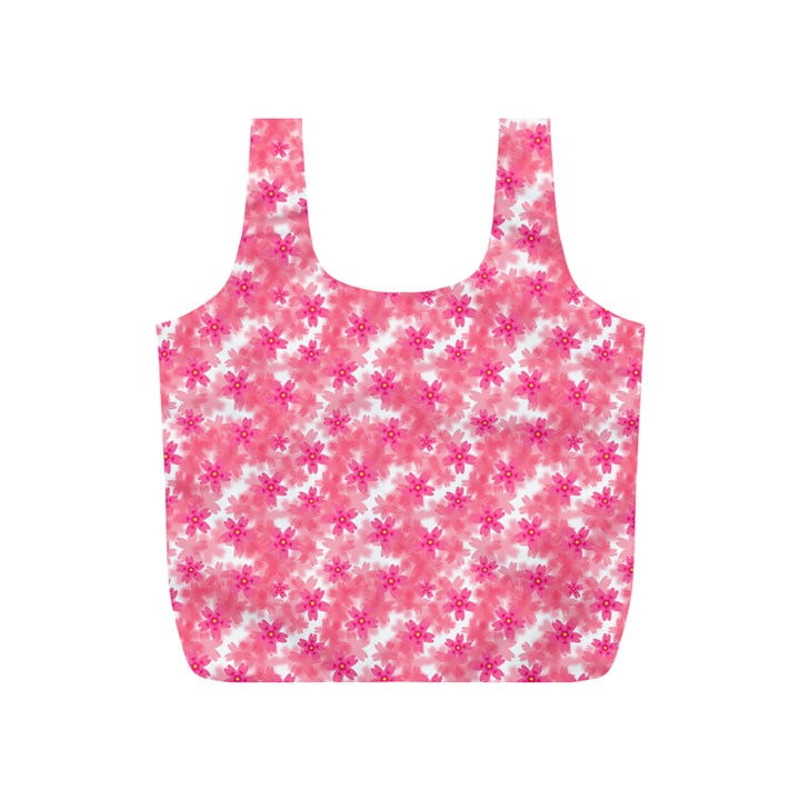 Phlox Spring April May Pink Full Print Recycle Bag (S)