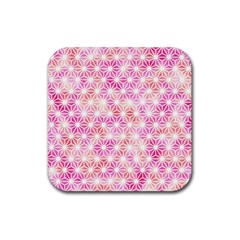 Traditional Patterns Hemp Pattern Rubber Coaster (square)  by Pakrebo