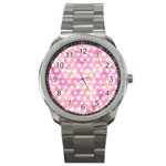 Traditional Patterns Hemp Pattern Sport Metal Watch Front