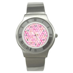 Traditional Patterns Hemp Pattern Stainless Steel Watch by Pakrebo