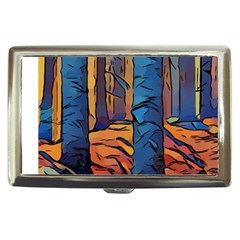 Woods Trees Abstract Scene Forest Cigarette Money Case by Pakrebo