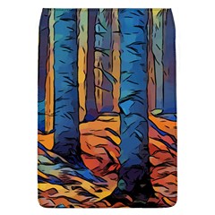 Woods Trees Abstract Scene Forest Removable Flap Cover (l) by Pakrebo