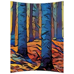 Woods Trees Abstract Scene Forest Back Support Cushion by Pakrebo