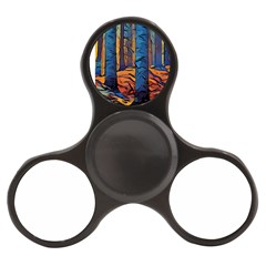 Woods Trees Abstract Scene Forest Finger Spinner by Pakrebo