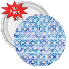 Traditional Patterns Hemp Pattern 3  Buttons (10 Pack)  by Pakrebo