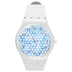 Traditional Patterns Hemp Pattern Round Plastic Sport Watch (m) by Pakrebo