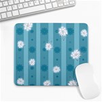 Gardenia Flowers White Blue Large Mousepads Front