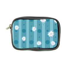 Gardenia Flowers White Blue Coin Purse