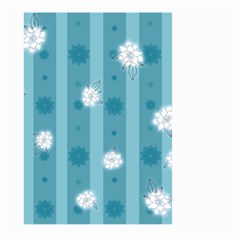 Gardenia Flowers White Blue Large Garden Flag (Two Sides)