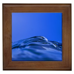 Wave Macro Water Surface Framed Tiles by Pakrebo