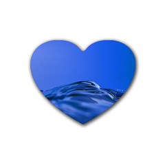 Wave Macro Water Surface Heart Coaster (4 Pack)  by Pakrebo