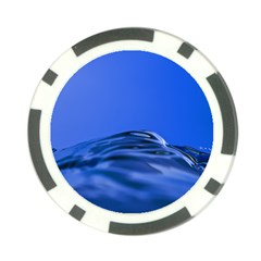 Wave Macro Water Surface Poker Chip Card Guard by Pakrebo