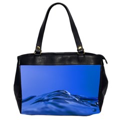 Wave Macro Water Surface Oversize Office Handbag (2 Sides) by Pakrebo