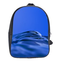 Wave Macro Water Surface School Bag (xl) by Pakrebo