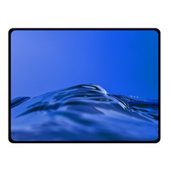 Wave Macro Water Surface Double Sided Fleece Blanket (small)  by Pakrebo