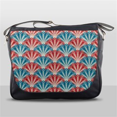 Seamless Patter Peacock Feathers Messenger Bag by Pakrebo