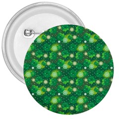 Leaf Clover Star Glitter Seamless 3  Buttons by Pakrebo