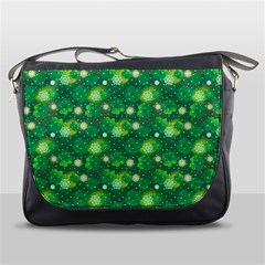 Leaf Clover Star Glitter Seamless Messenger Bag by Pakrebo